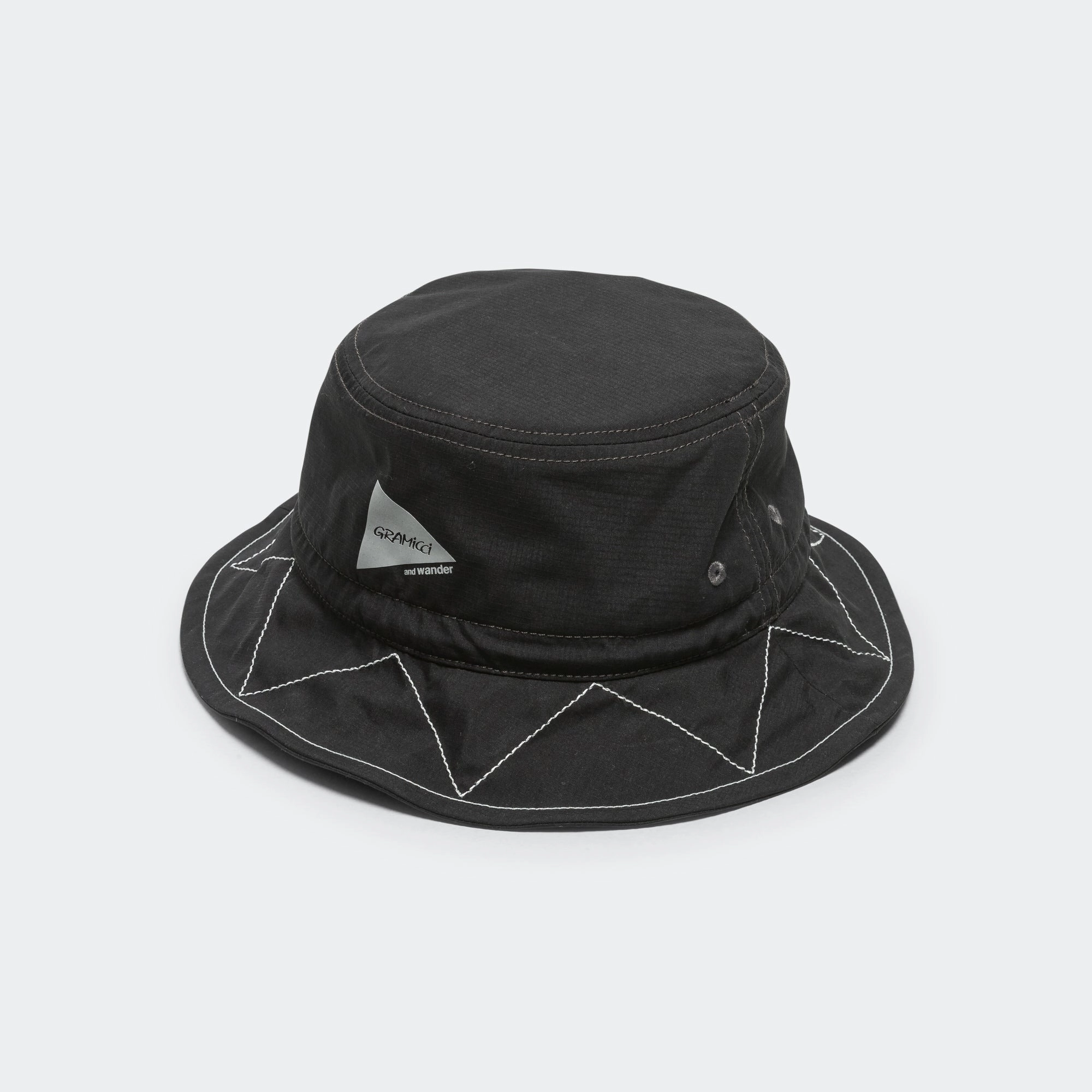 ZigZag Stitch Hat x and wander - Black